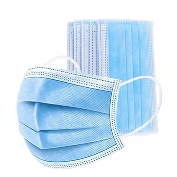 Safe Non Woven Face Mask Surgical Disposable 3 Ply Low Breathing Resistance