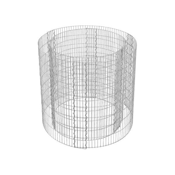 2.5 X 10 Cm 90cm Diameter X 80cm High Garden Decor Round Gabion Planter
