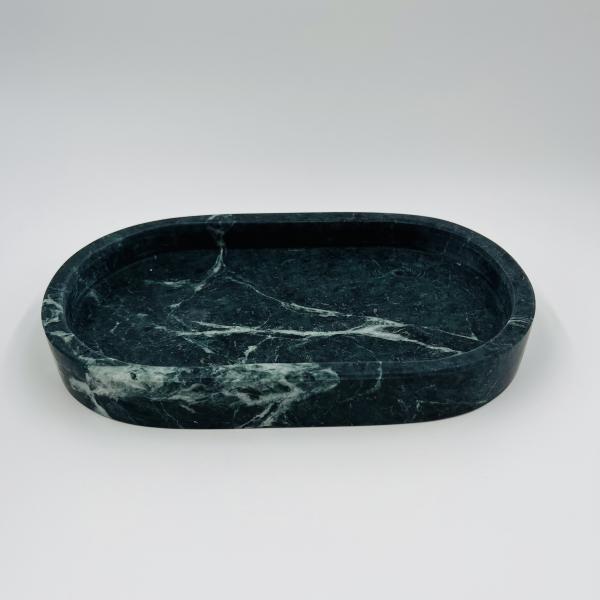 Настольная стихия мраморная ванная комната Большой цветочный зеленый дизайн с диспенсером для мыла рук