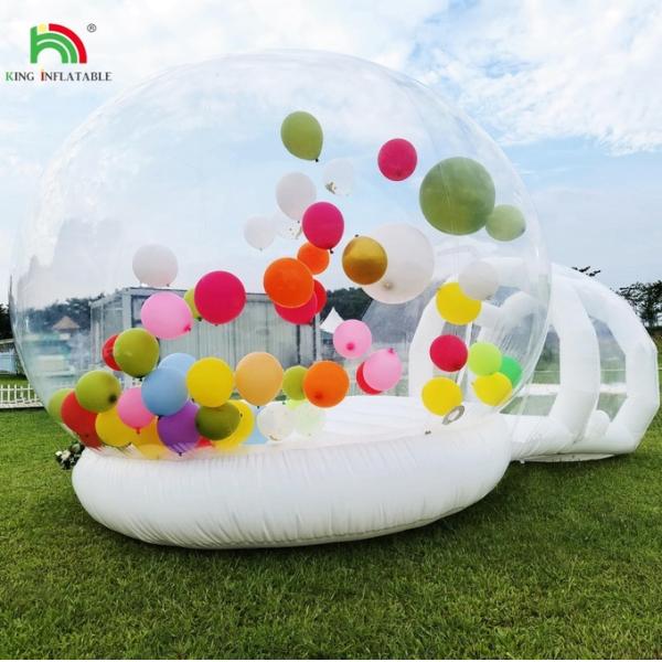 High Quality Commercial Balloon Inflatable Bubble House Tent with Bouncing Bottom for Patty