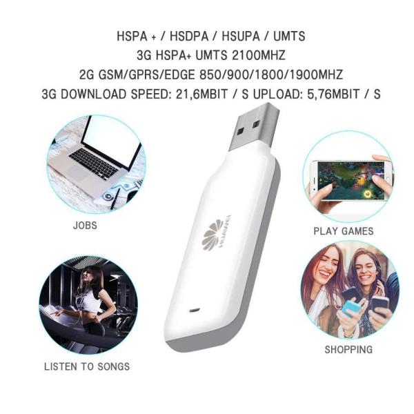 Huawei E3533 3G USB Stick Wireless Modem WiFi Mobile Broadband Multi-Colored LED Display