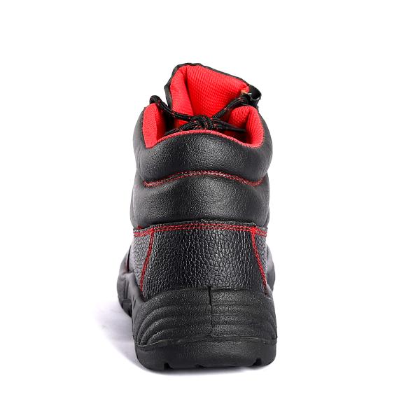 Embossed Cow Leather Composite Safety Shoes for Warehouse and Distribution Center