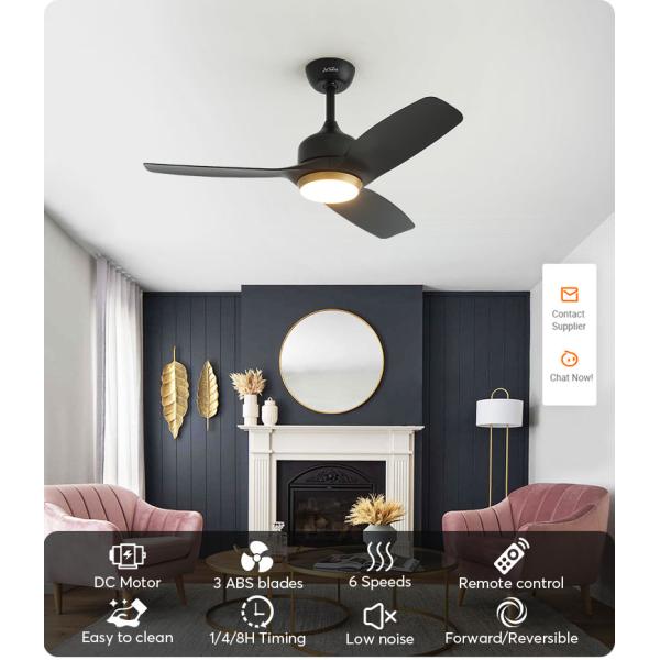 Ventilador de teto LED de comprimento de suspensão interior de 42 