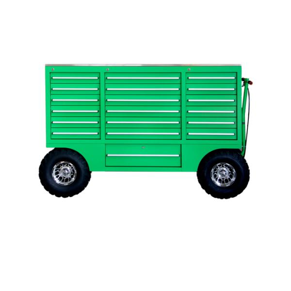 Мощный покрытый ручной тележкой для хранения инструментов