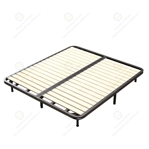 Large Size Foldable Furniture Spare Parts Metal Frame for Double Bed 1.8m Long Tatami Bed Frame