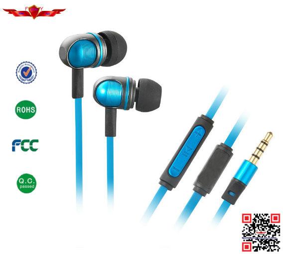 2014 Brazil World Cup Earphones With Mic For Iphone Multi  Color Super Stereo Sound
