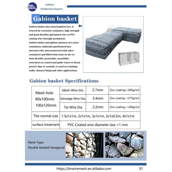 Hot Sale Hot Dip Galvanized Gabion Basket Stone Box For Protection In Philippines, Malaysia, Indonesia