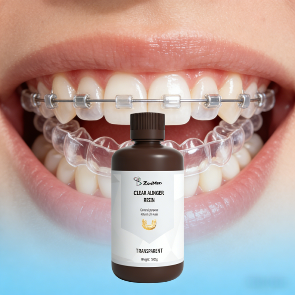12 Months Shelf Life Clear Aligner Resin Featuring High Tensile Strength and Low Shrinkage Rate Suitable for Orthodontic