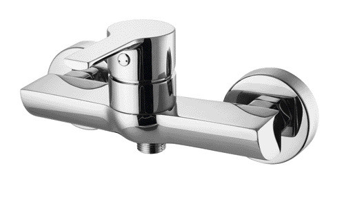 Robinet mitigeur de douche mural salle de bain en laiton ， poignée unique