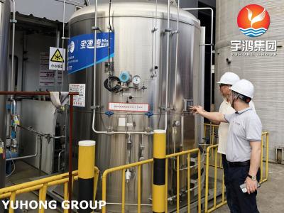 Glycol Flash Vessel ASME Pressure Vessel Stainless Steel SA240 SS304 Cladding Material