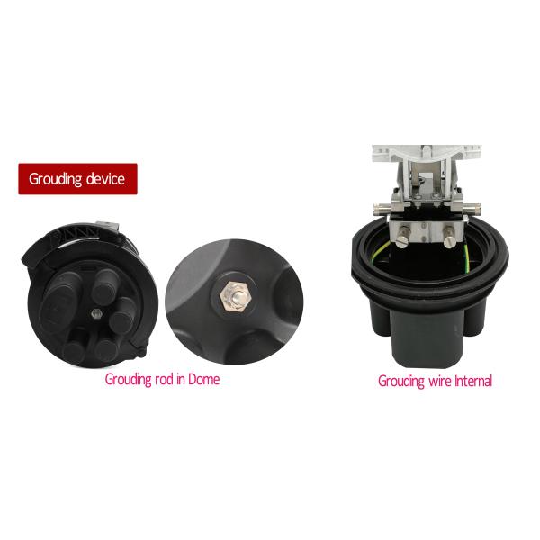 На открытом воздухе ядри совместной коробки 144 закрытия соединения оптического волокна 5 портов PP придают куполообразную форму: уплотнение сокращения жары