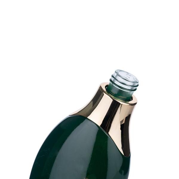 Emballage cosmétique en verre de luxe de 120 ml Lotion verte pour soins personnels