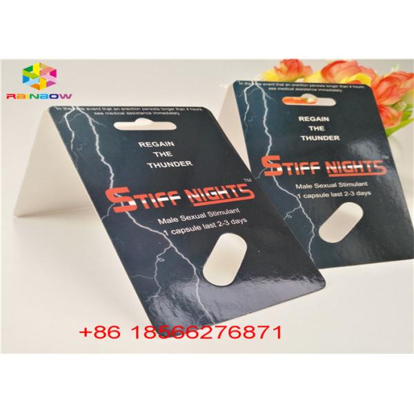 Male Enhancement Blister Card Packing Folding Paper Custom R7-5000 R7-3000