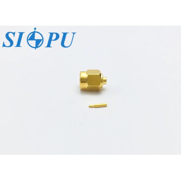 SMA Male RF Coaxial Connector – Straight Type, Brass Body