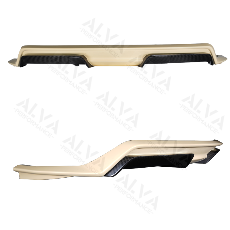 Dry Carbon Fiber Rear Diffuser Compatible Tesla Model 3 2019 Plus Rear Bumper Diffuser Body Kits Upgrade