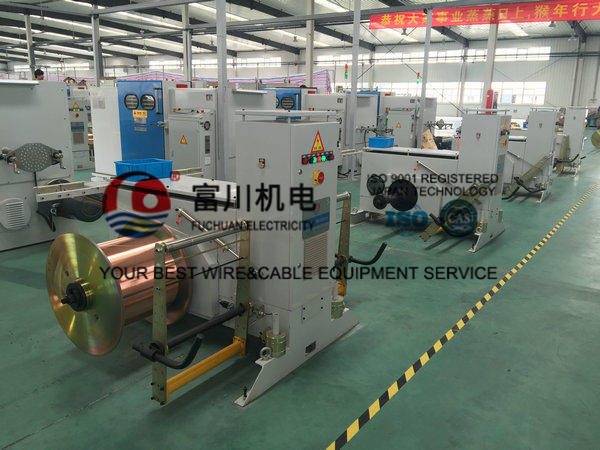 630 Active Pay Off Double Twist Bunching Machine Double Wire Twisting Pneumatic Tension