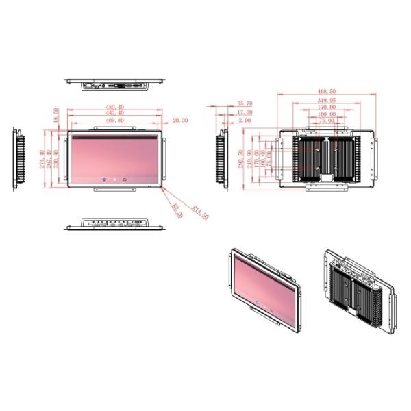 18.5-Inch Android Screen for Medical Devices and Public Information Panels
