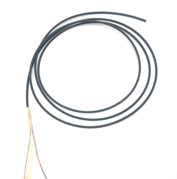 Duplex LSZH Indoor Outdoor Armored Fiber 2 Core 3.0mm Steel Armored Fiber Optic Cable