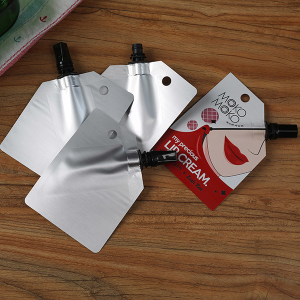 Poche de empaquetage imprimée de brosse de maquillage de lèvre de mascara de