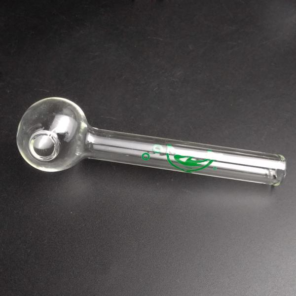 4 Inches Pyrex Glass Oil Burner Pipe , Daily Use Glass Oil Nail Mix Colors