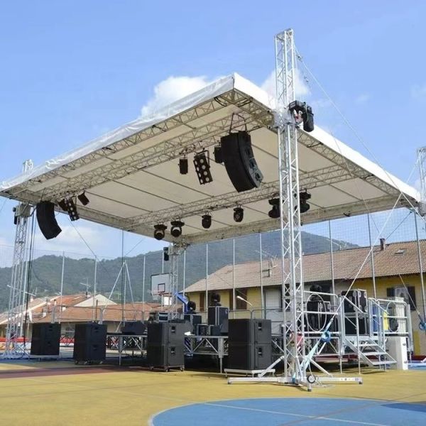 Compact And Easy To Store Aluminium Stage Truss Featuring 2mm to 3mm Wallthickness Easy To Install No Tools Required Performance
