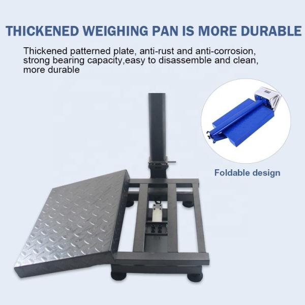 TSD-1001 30*40 Balance de plateforme numérique LCD LED en acier inoxydable, balance de table, taille personnalisable, capacité de 150 kg, OEM ODM pris en charge