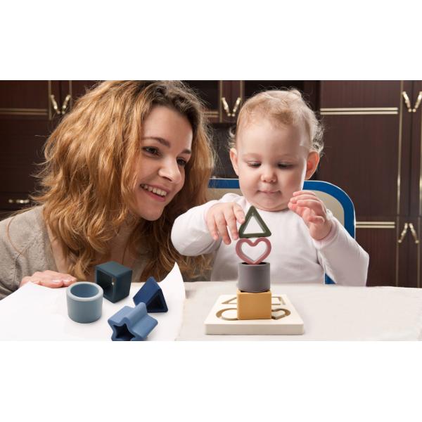 Baby Silicone Teething Jigsaw Puzzle Montessori Sensory Toys