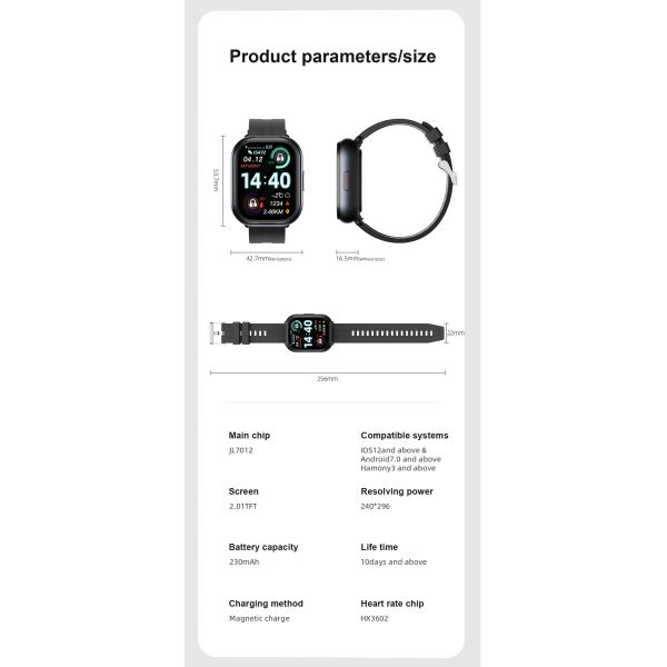 D12 Step Counter Smart Watch bluetooth 5.3 Calorie Tracker SmartWatch 2 In 1