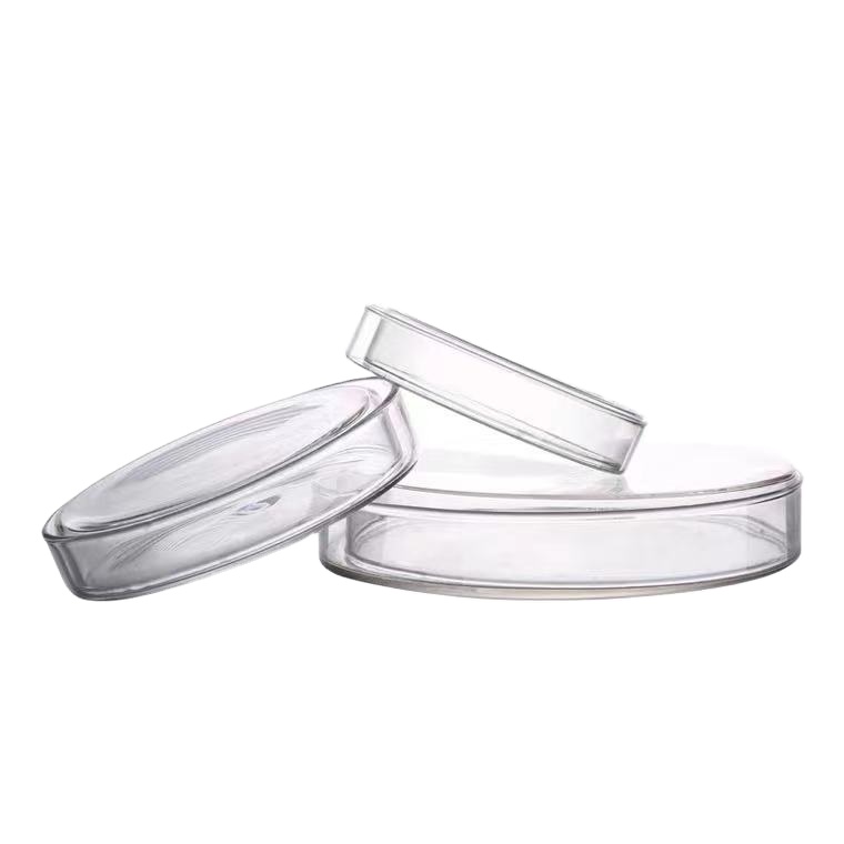 Lab Microbiology Borosilicate 3.3 Glass Petri Dish 150mm Transparent CenLee Brand 5-Year Warranty Model 21 Bacteria Cultivation