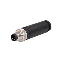 Straight Plastic M8 Waterproof Connector TPU DIN Male M8 Assembly Plug