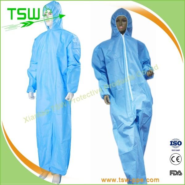 OEM Non Irritating Disposable Polypropylene Coverall