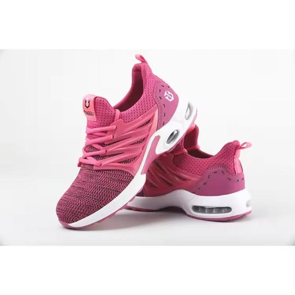 Mulheres personalizadas, de peso leve, de trabalho, de aço, respirável, de dedos, calçados de segurança, de jogging, floresta.
