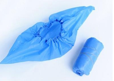 Soft Disposable Plastic Shoe Covers / Protective Shoe Covers Non - Shedding