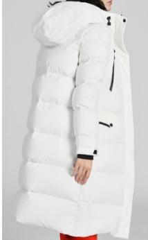 Water Repellent Womens Long Down Coat , Durable Breathable Long Goose Down Jacket