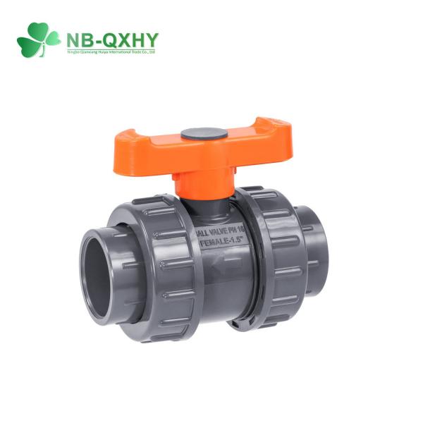 Válvula de Esfera Flexível 1/2-4 Socke Plástico PVC União Única para Aplicações Industriais