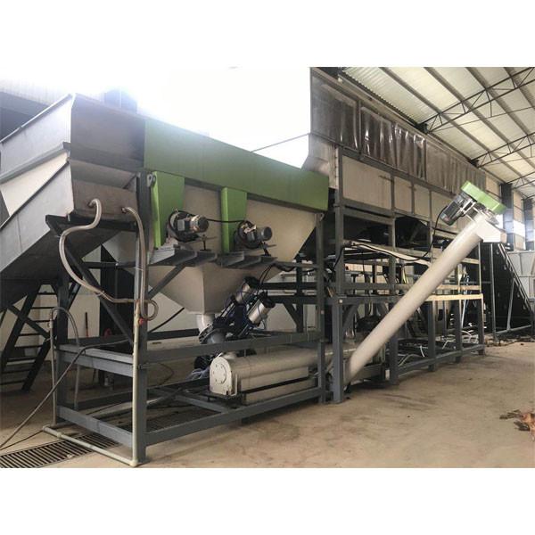 Fully Automatic Plastic Washing Recycling Machine 1000kg/h For PP PE Films / PP Woven Bags