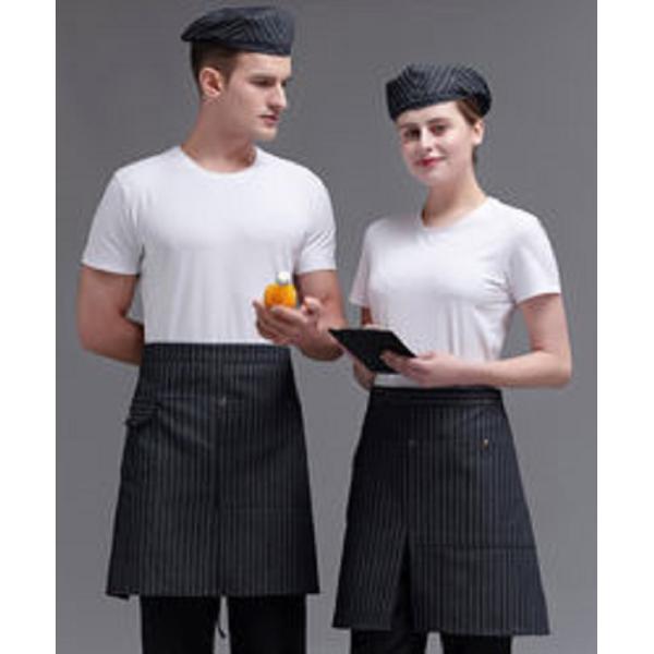 manufacture Custom Logo and Printing high quality Waist and bib unisex Apron For Kitchen Restaurant Coffee Shop Waiter Apron