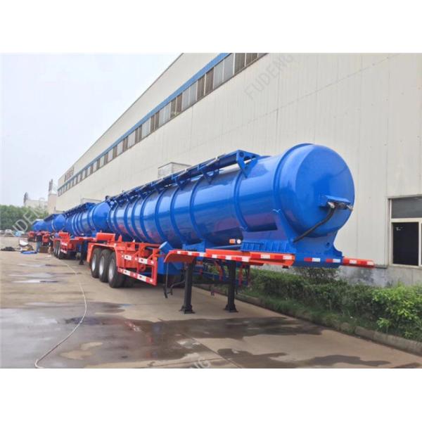 2 / 3 Axles sulfuric acid storage fuel tanker semi trailer with 20000 liters capacity