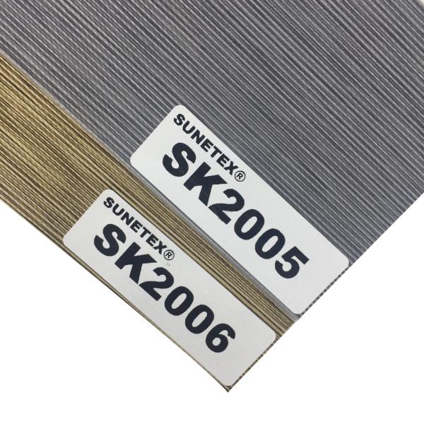 Материал занавеса зебры Sunetex моторизовал ткань 50*75mm шторок
