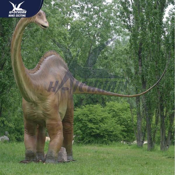 Giant Outdoor Life Like Dinosaur Model Equipment Eyes Blink , Tail Movement