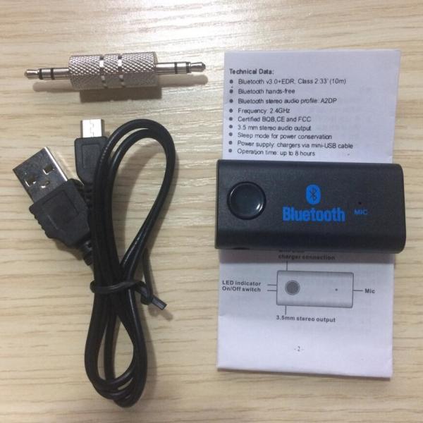3.0 Bluetooth Adapter Wireless Stereo Audio Receivers 3.5mm Audio Output Car Bluetooth Music Receiver MIC Handsfree Call