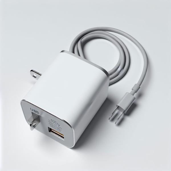 100W GaN Wall Charger with Dual USB-C and USB-A US Plug