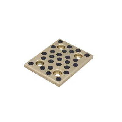 L'usage de lubrifiant d'individu de graphite de bronze de plat de SOML plaque le mini plat de glissière
