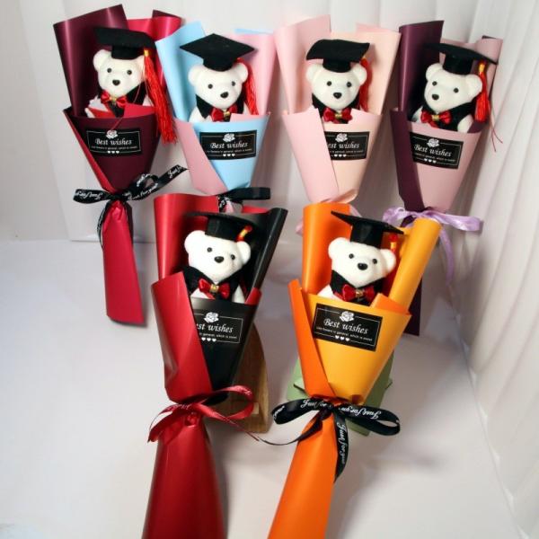 Bouquet d'ours en mousse de 10x35cm Pour célébrer avec des amis et des événements scolaires en plusieurs couleurs