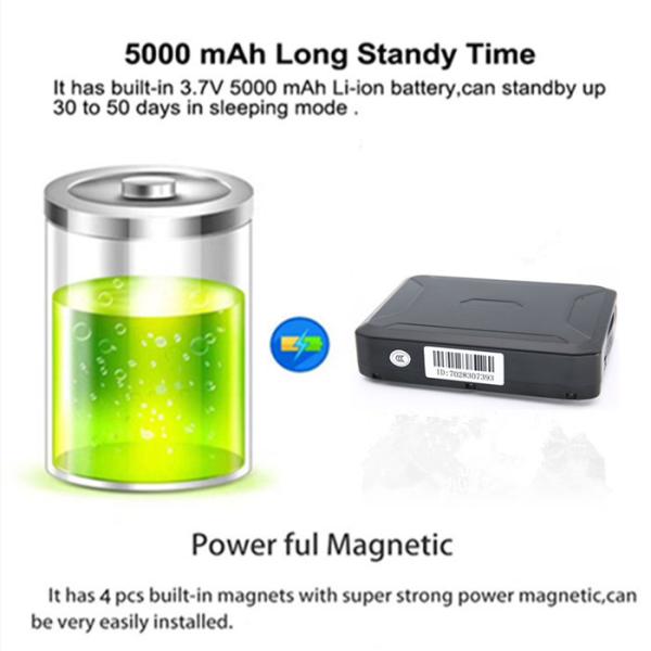 5000mAH корабля отслежывателя Rechargable отслежывателя батареи отслежыватель в реальном времени 4G GPS сильного магнитного 4G GPS располагая