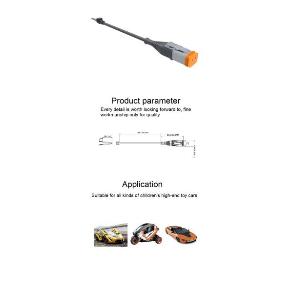 PA66 Nylon IP68 Conector de cable impermeable Energía Adaptador de alimentación para vehículos eléctricos