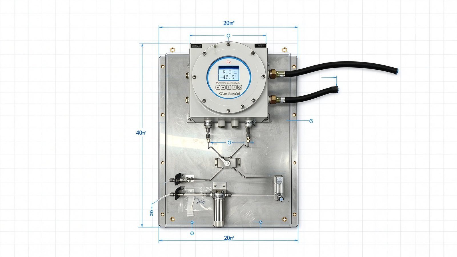 Explosion Proof Multi Gas Analyser For O2 CO CO2 CH4 CnHm H2S H2 NH3