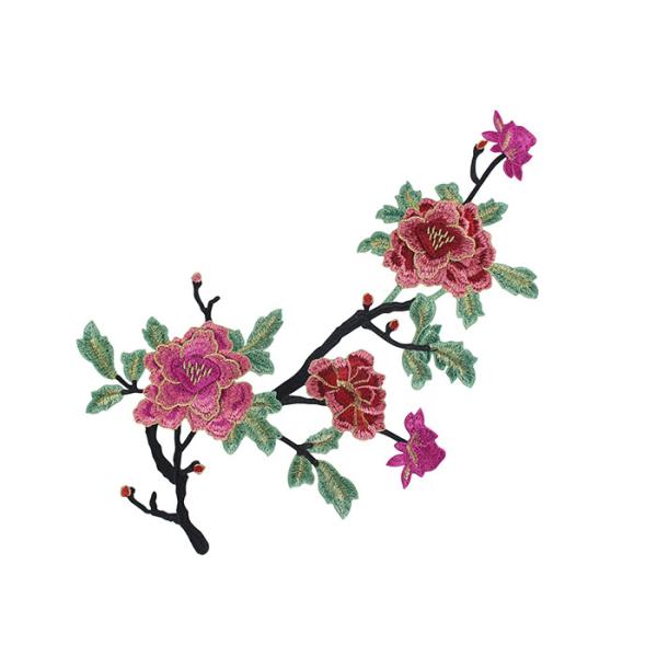 Расстворимым в воде заплаты Апплике вязания крючком 3Д вышитые цветком для одежд и платья