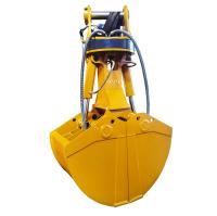 Seau hydraulique jaune Q355B de bloc supérieur pour l'excavatrice de bras télescopique