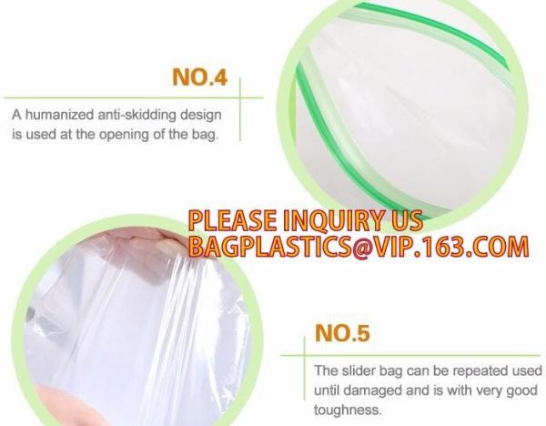 k color Double zipper food storage bag, Double tracking k food storage bags with zip Knurled, fresh grape pa